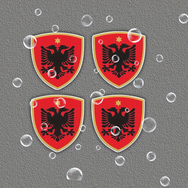 4 Autocollants Bumper Dardania Eagle & Shield