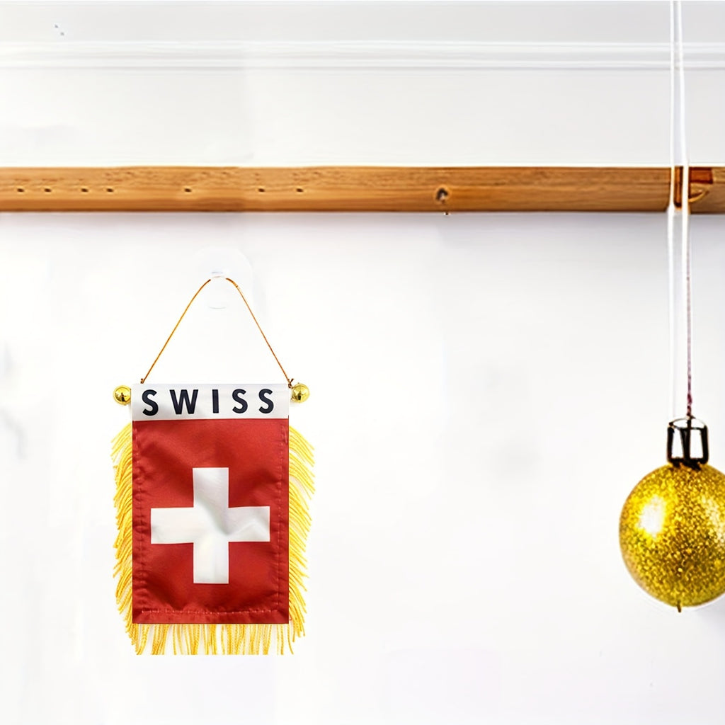 Mini Drapeau Suisse à Suspendre pour Voiture