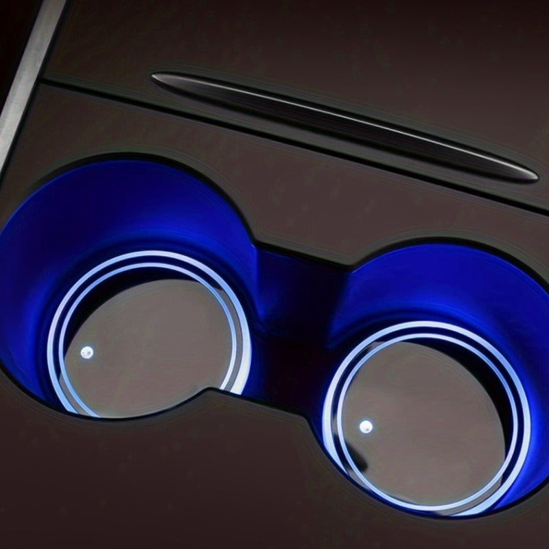 Sous-verres LED 7 couleurs pour voiture