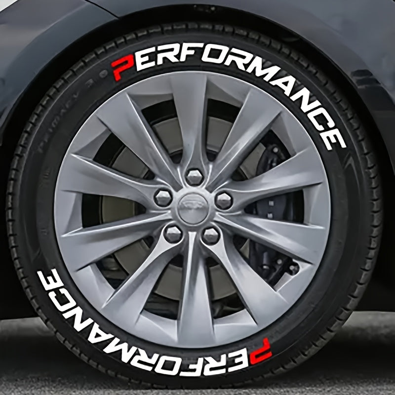 Autocollants de pneus PERFORMANCE 8 pcs pour roue