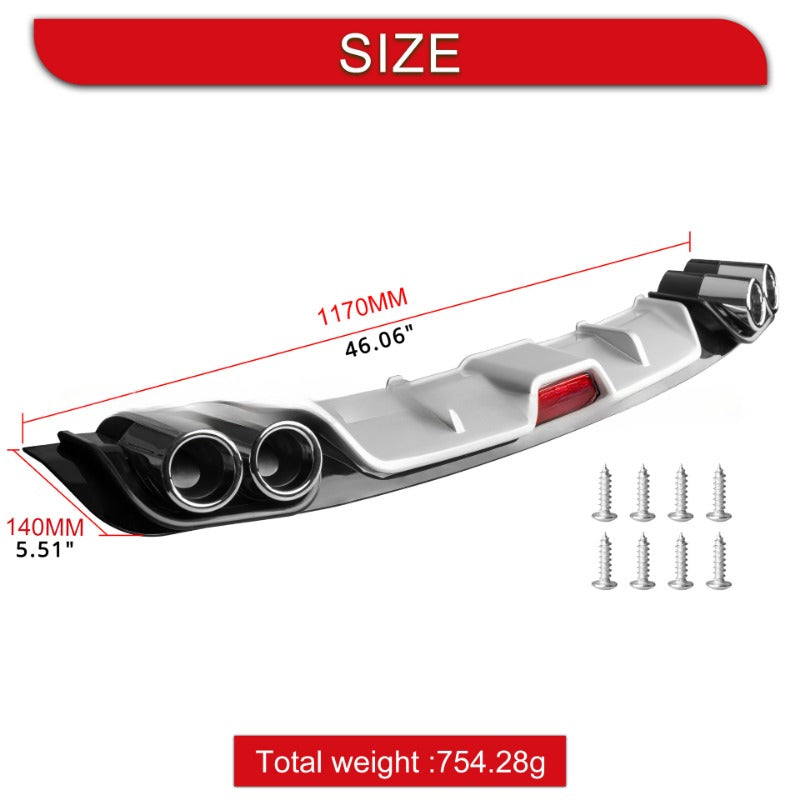 Spoiler arrière universel 118cm pour voiture