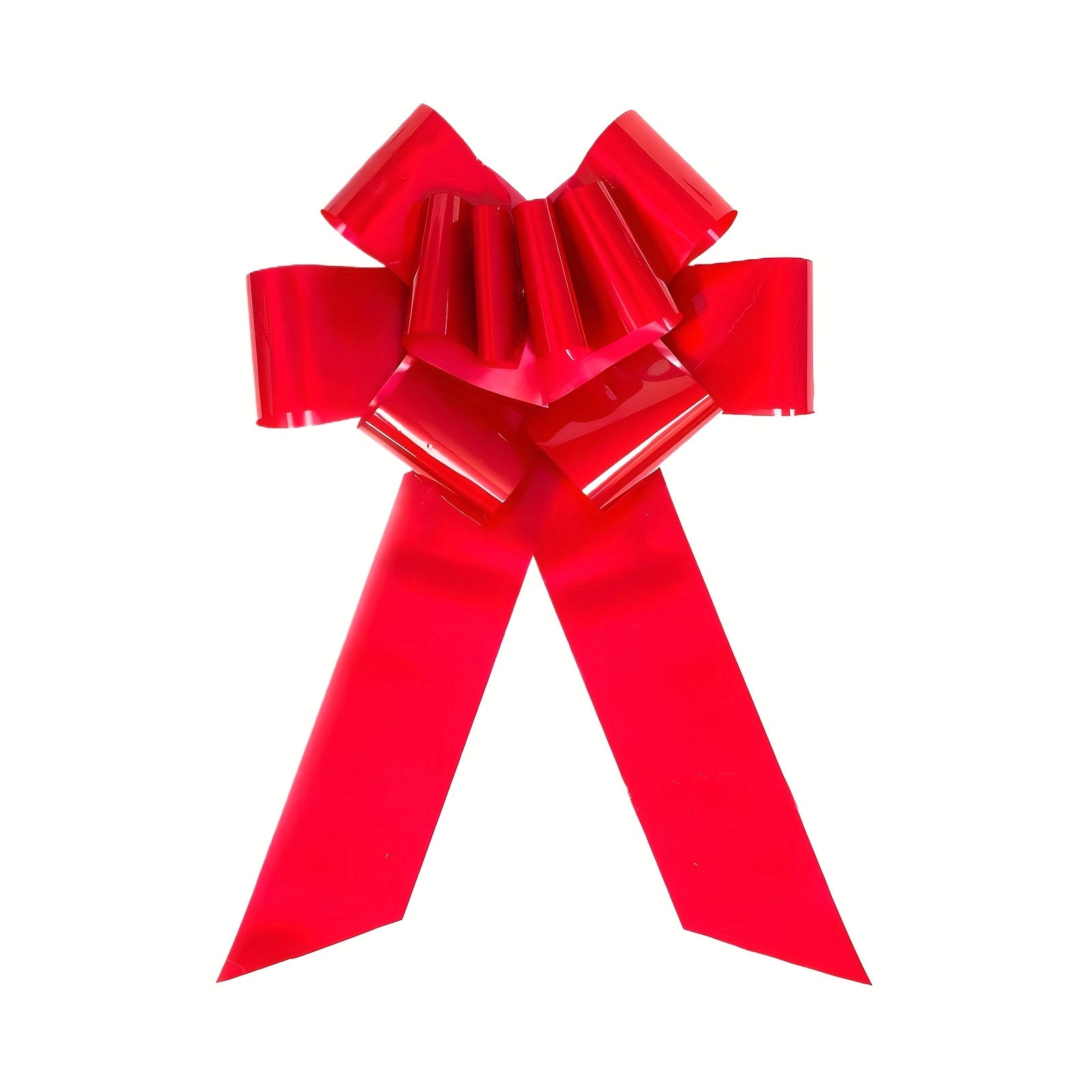 Grand Nœud Rouge pour Voiture – Décoration Cadeau Moderne en Plastique
