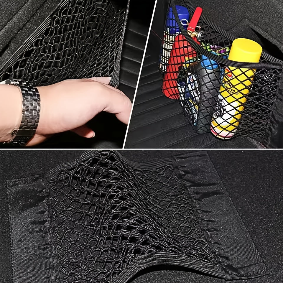 Lot de 4 Sacs de Rangement Double Maille pour Voiture