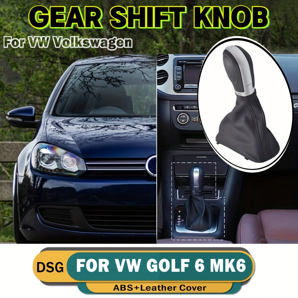 Pommeau de levier de vitesse en simili cuir pour Volkswagen