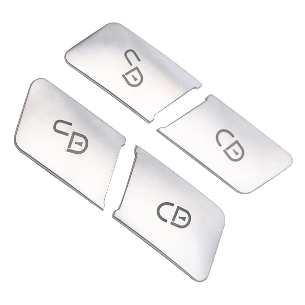 Cache-boutons de verrouillage de porte 4 pièces pour Mercedes-Benz