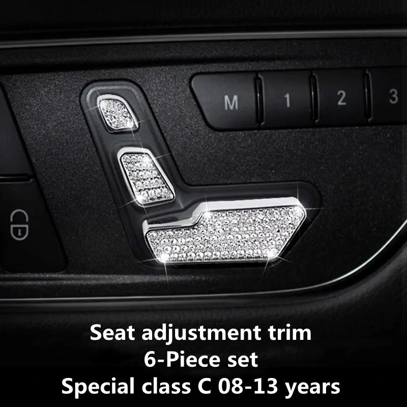 Autocollants décoratifs en cristal pour intérieur Mercedes-Benz W204/W205