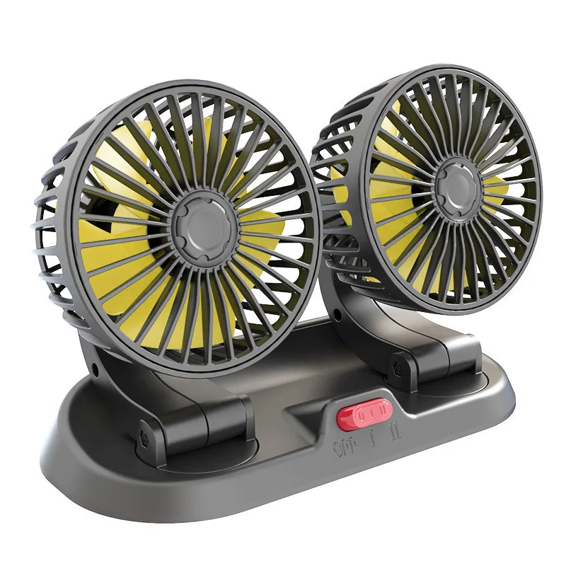 Ventilateur double tête pour voiture