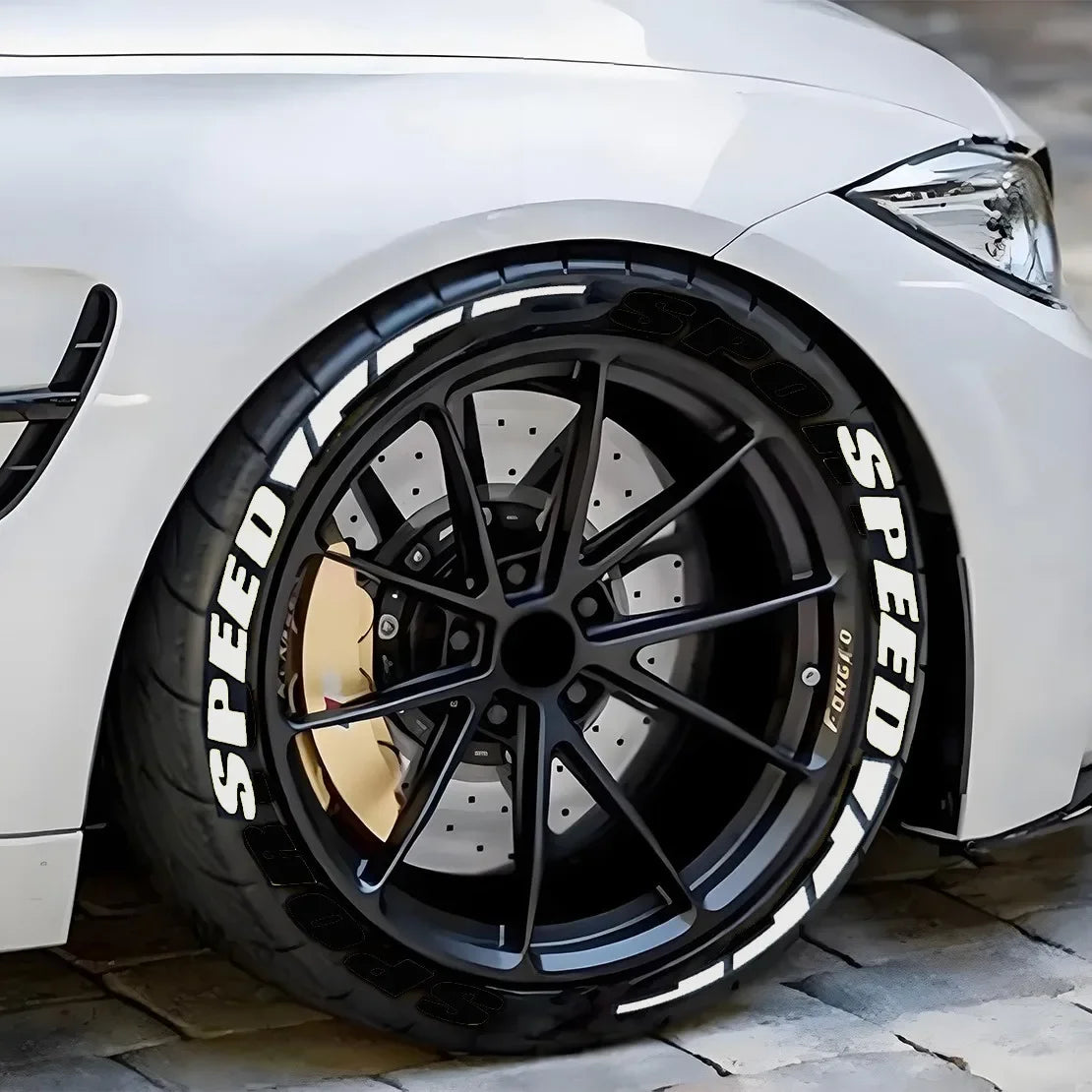 Stickers lettres pour pneus – Décoration et personnalisation DIY pour voiture