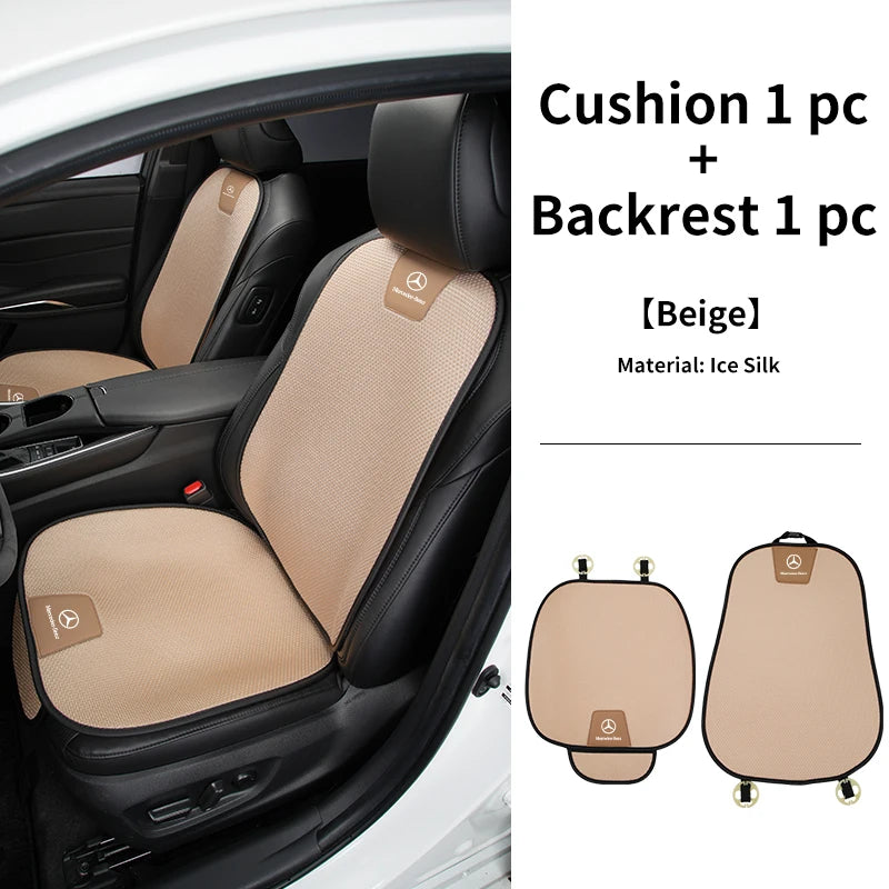 Coussin de siège auto antidérapant en soie glacée pour Mercedes-Benz