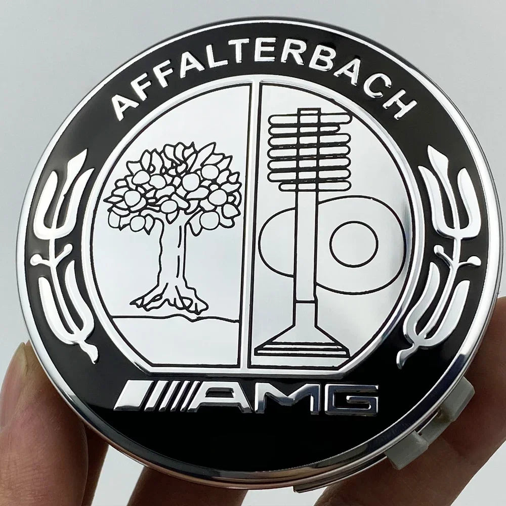4PCS Enjoliveurs de jante 75mm pour Mercedes AMG Apple Tree B