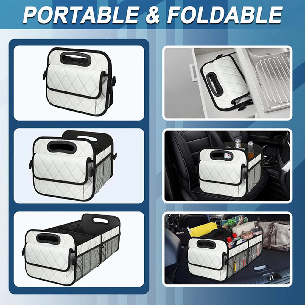 Organisateur de coffre pliable pour voiture 6 poches accessoires auto