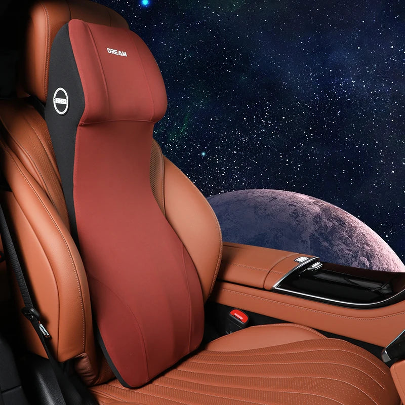 Coussin de soutien lombaire et appui-tête en mousse à mémoire