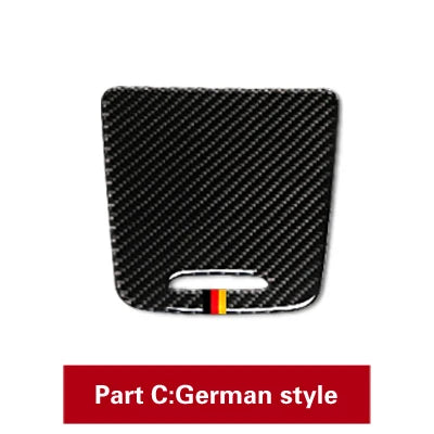Center Storage Box Panel Trim Ashtray Cover Stickers for Mercedes Benz