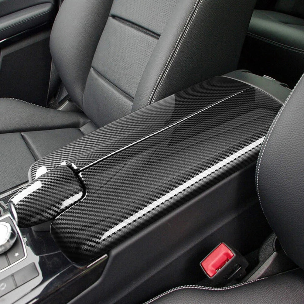 3Pcs Center Console Armrest Box Trim Cover for Mercedes Benz