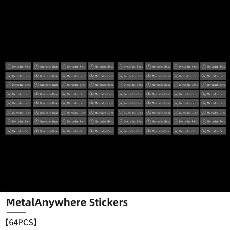 3D Metal Logo Letter Stickers for Mercedes Benz
