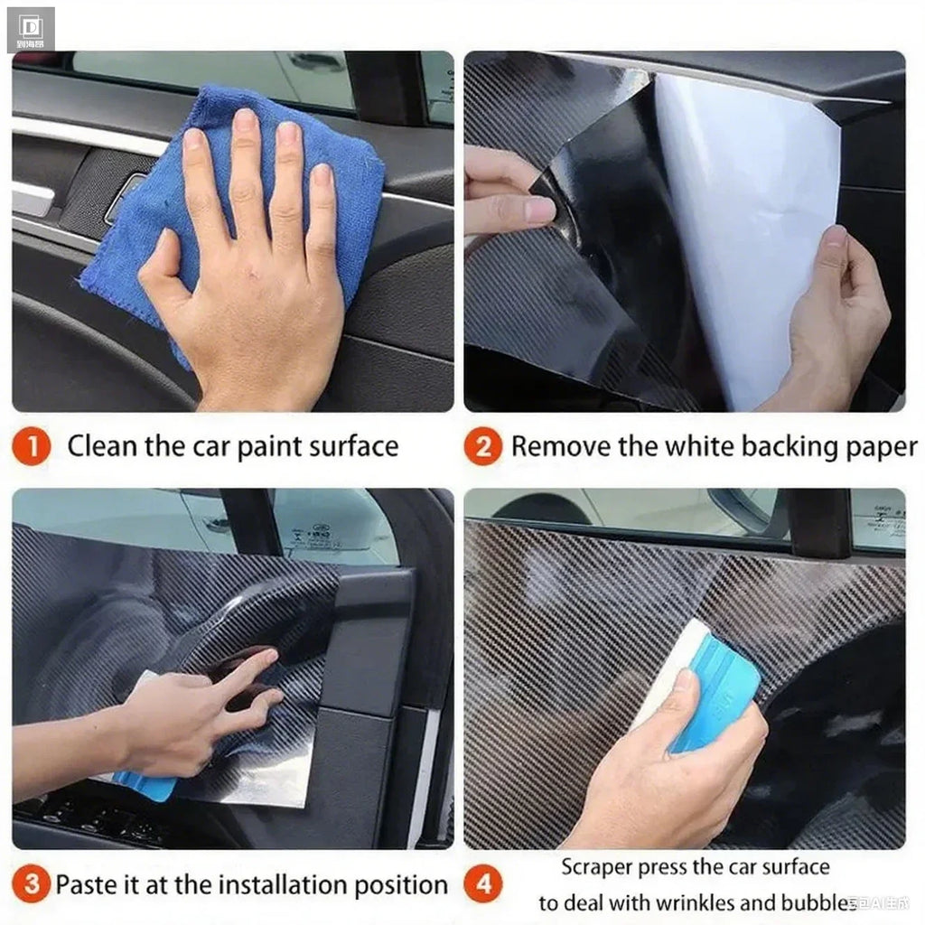 Film protecteur carbone 5D intérieur pour Mercedes-Benz