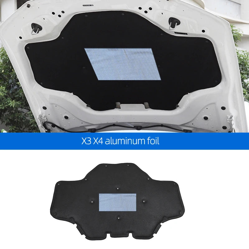 Isolation phonique et thermique de capot moteur pour BMW X3 G01 / X4 G02
