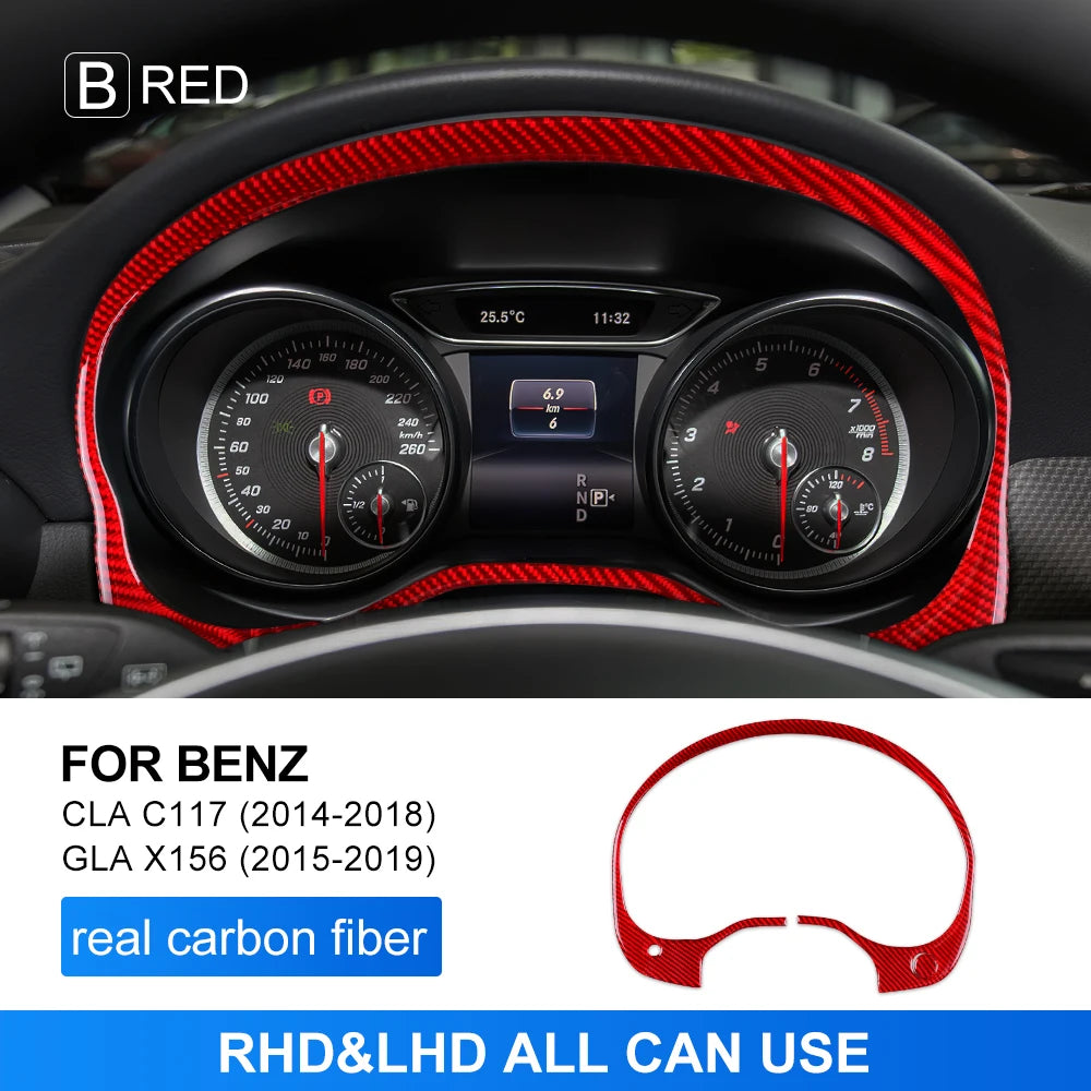 Cadre de compteur en fibre de carbone pour Mercedes-Benz