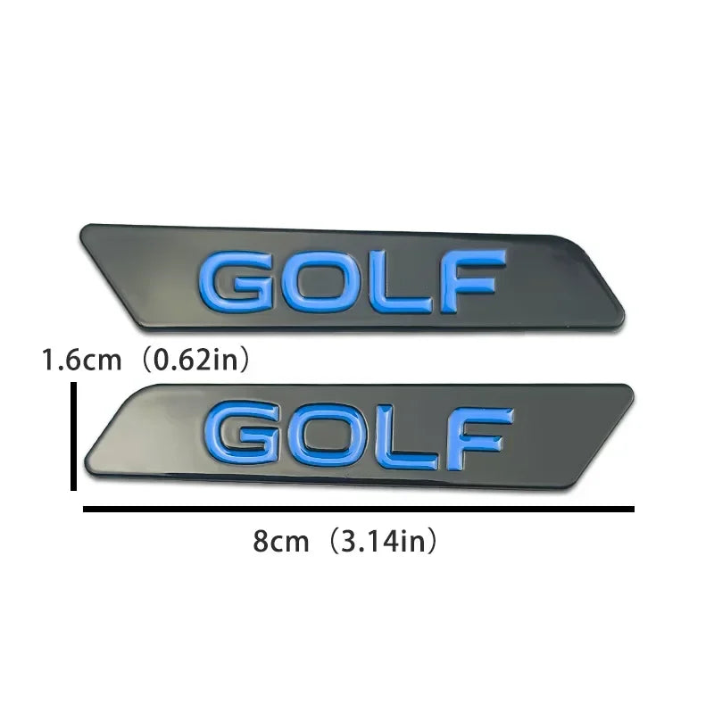 Stickers logo Golf pour poignée de réglage de siège Volkswagen