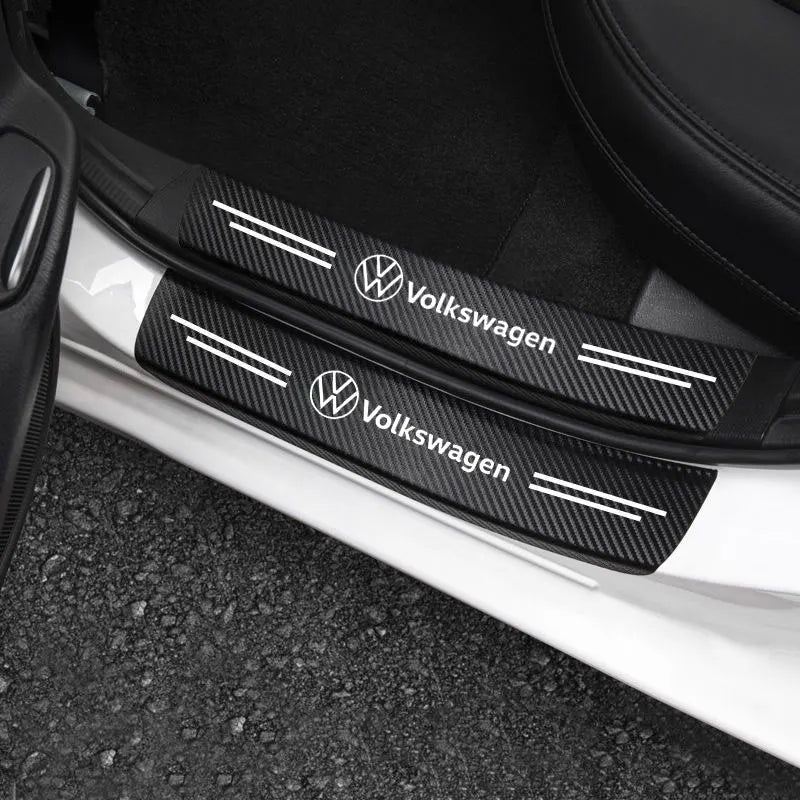 Protection de Seuil de Porte Carbone pour Volkswagen