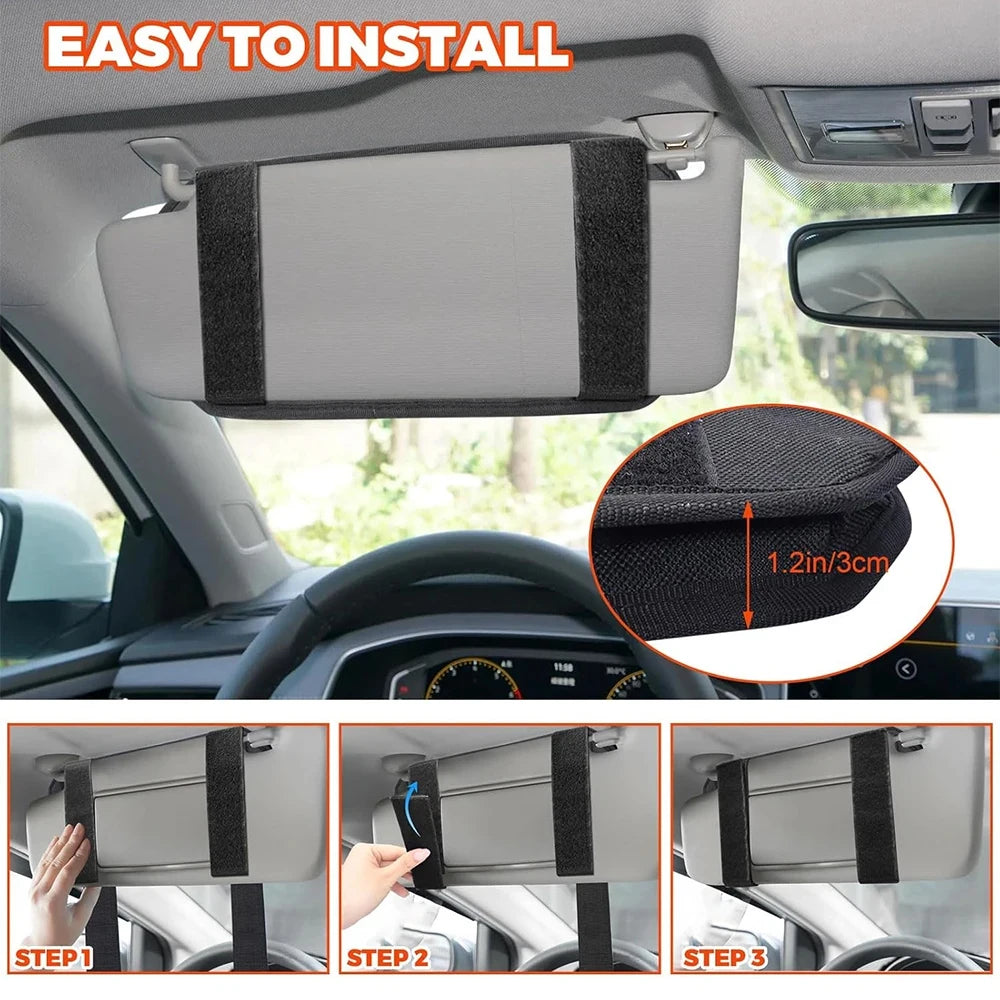 Organisateur de pare-soleil universel pour voiture