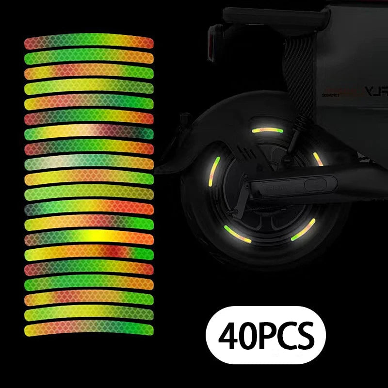 Lot de 40 stickers pour jantes – voiture, moto et vélo