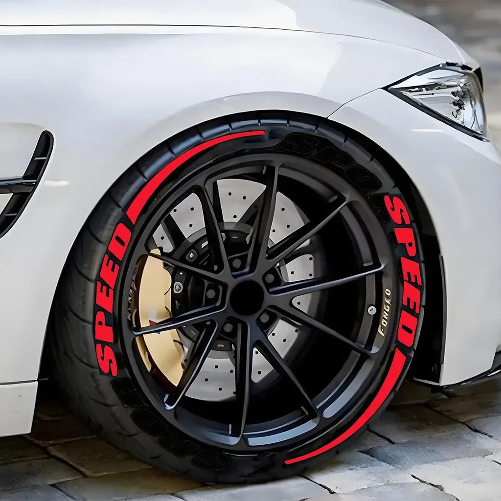 Stickers lettres pour pneus – Décoration et personnalisation DIY pour voiture