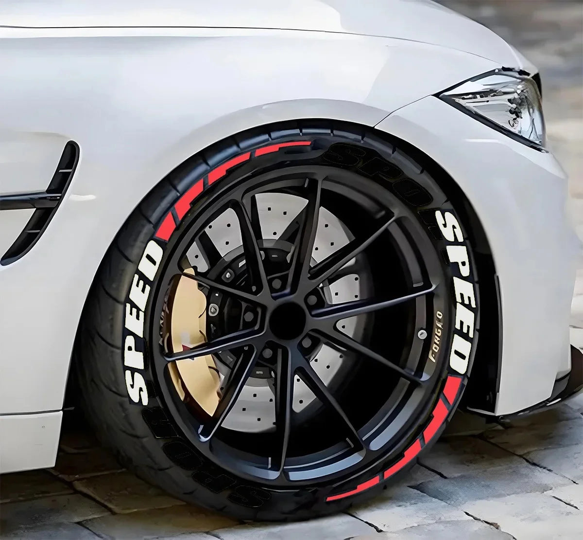 Stickers lettres pour pneus – Décoration et personnalisation DIY pour voiture