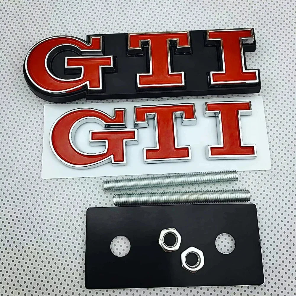 Emblèmes Métal 3D GTI pour VW Golf