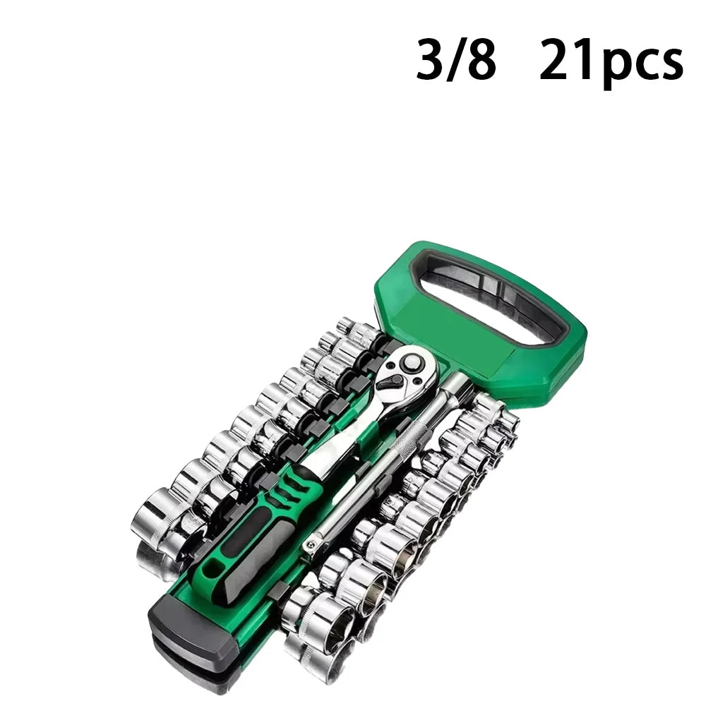 Set de clés à douille et cliquet pour voiture – Outils de réparation auto