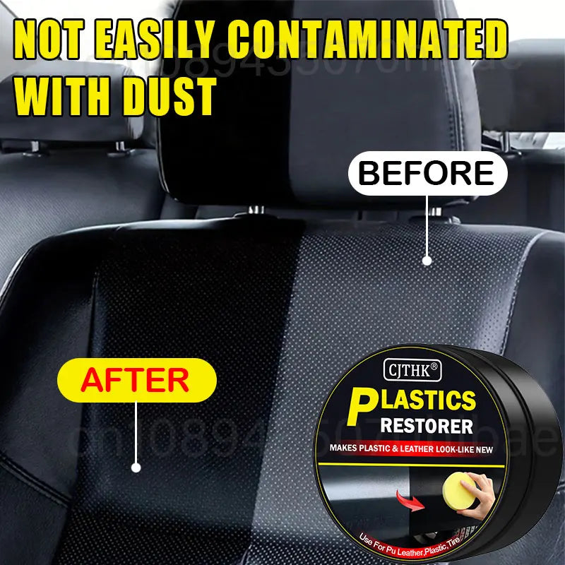 Rénovateur plastique et cuir pour voiture – cire de protection et restauration