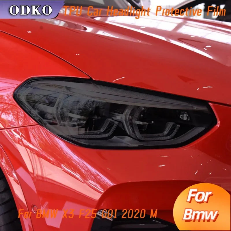 Film protecteur phare avant fumé ou transparent pour BMW