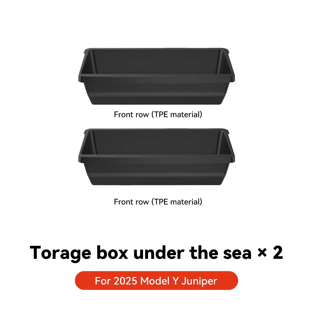 Boîte de rangement cachée sous siège pour Tesla Model Y