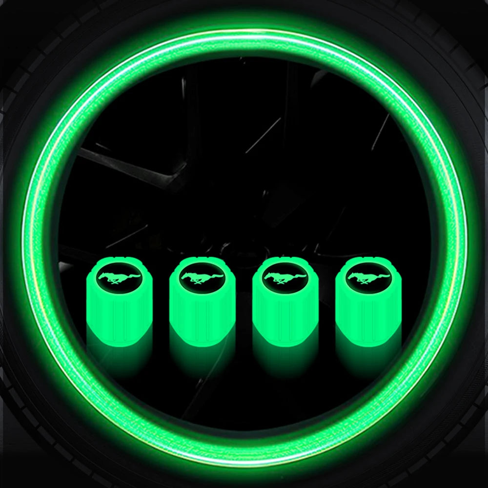 Bouchons de valve lumineux pour pneus (lot de 4)