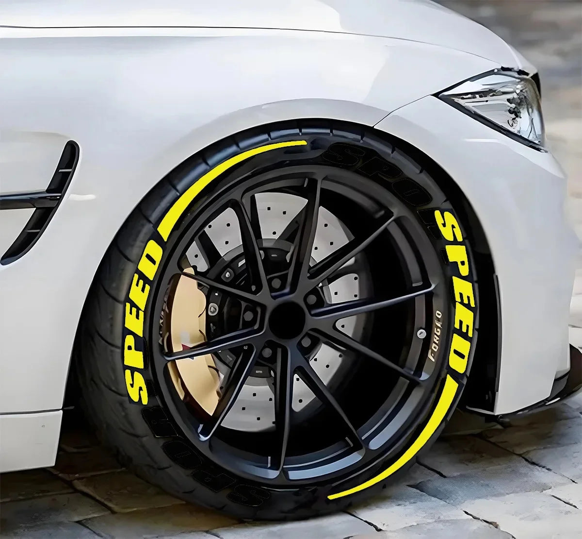 Stickers lettres pour pneus – Décoration et personnalisation DIY pour voiture