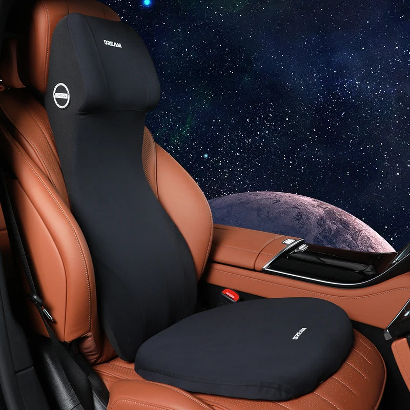 Coussin de soutien lombaire et appui-tête en mousse à mémoire