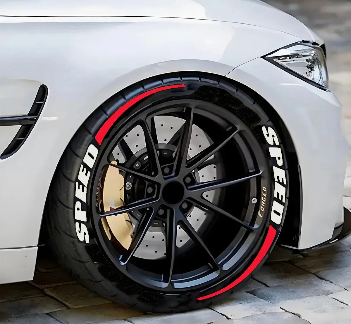 Stickers lettres pour pneus – Décoration et personnalisation DIY pour voiture