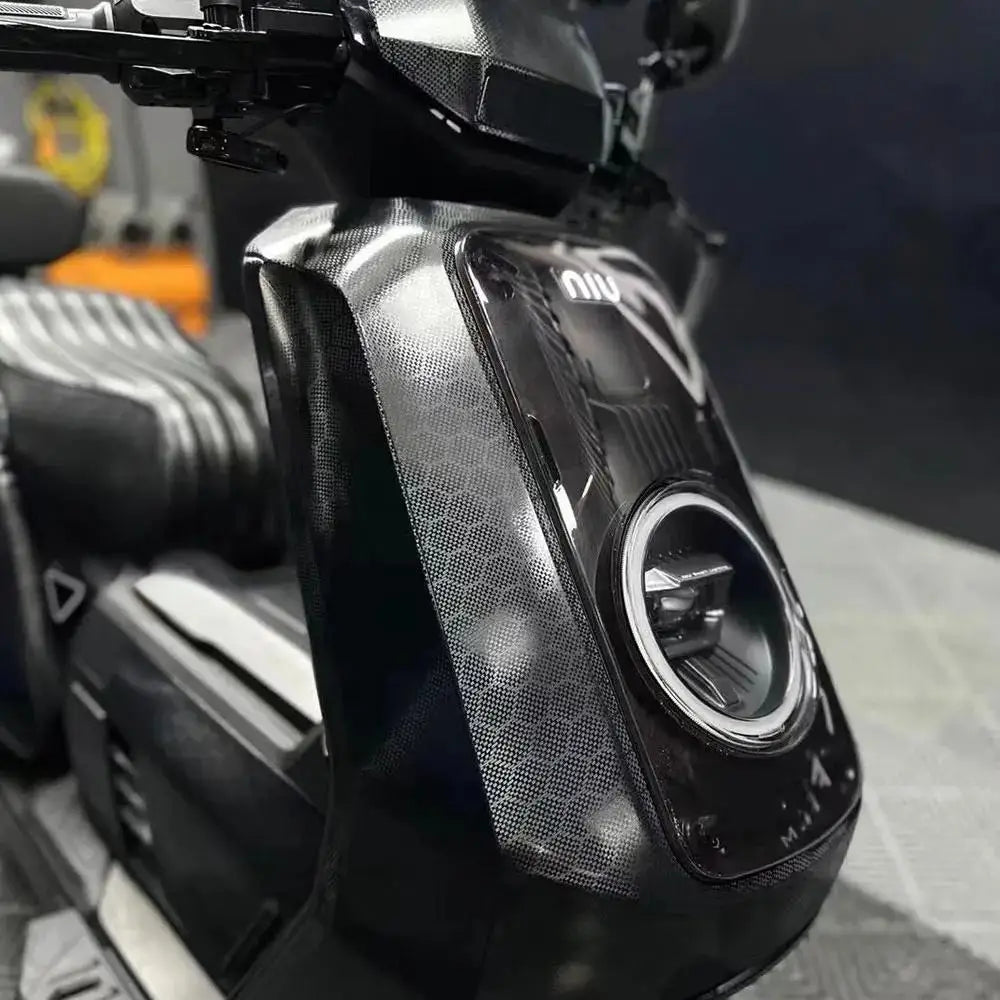 Film vinyle carbone forgé noir premium