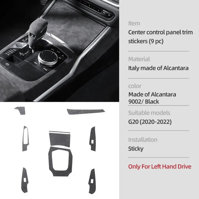 Cache Alcantara BMW G20/G28/G23