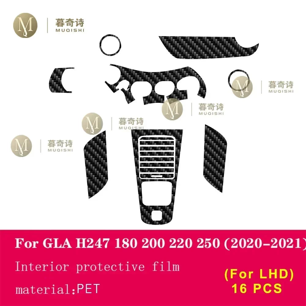 Film protecteur carbone 5D intérieur pour Mercedes-Benz