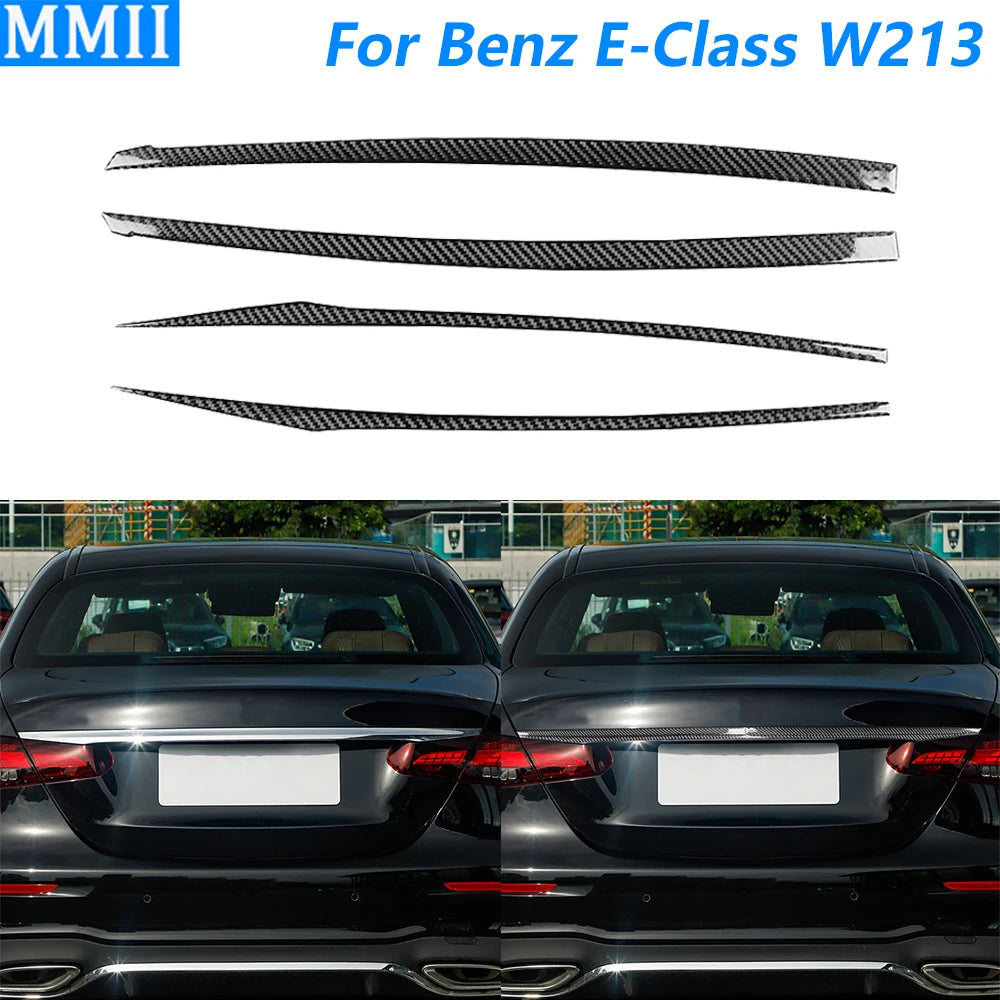 Bande décorative de coffre arrière en fibre de carbone pour Mercedes-Benz