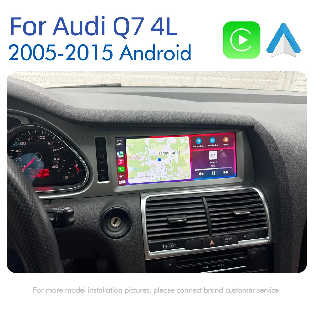Écran Auto Android 14 CarPlay pour Audi Q7 4L 2005-2015