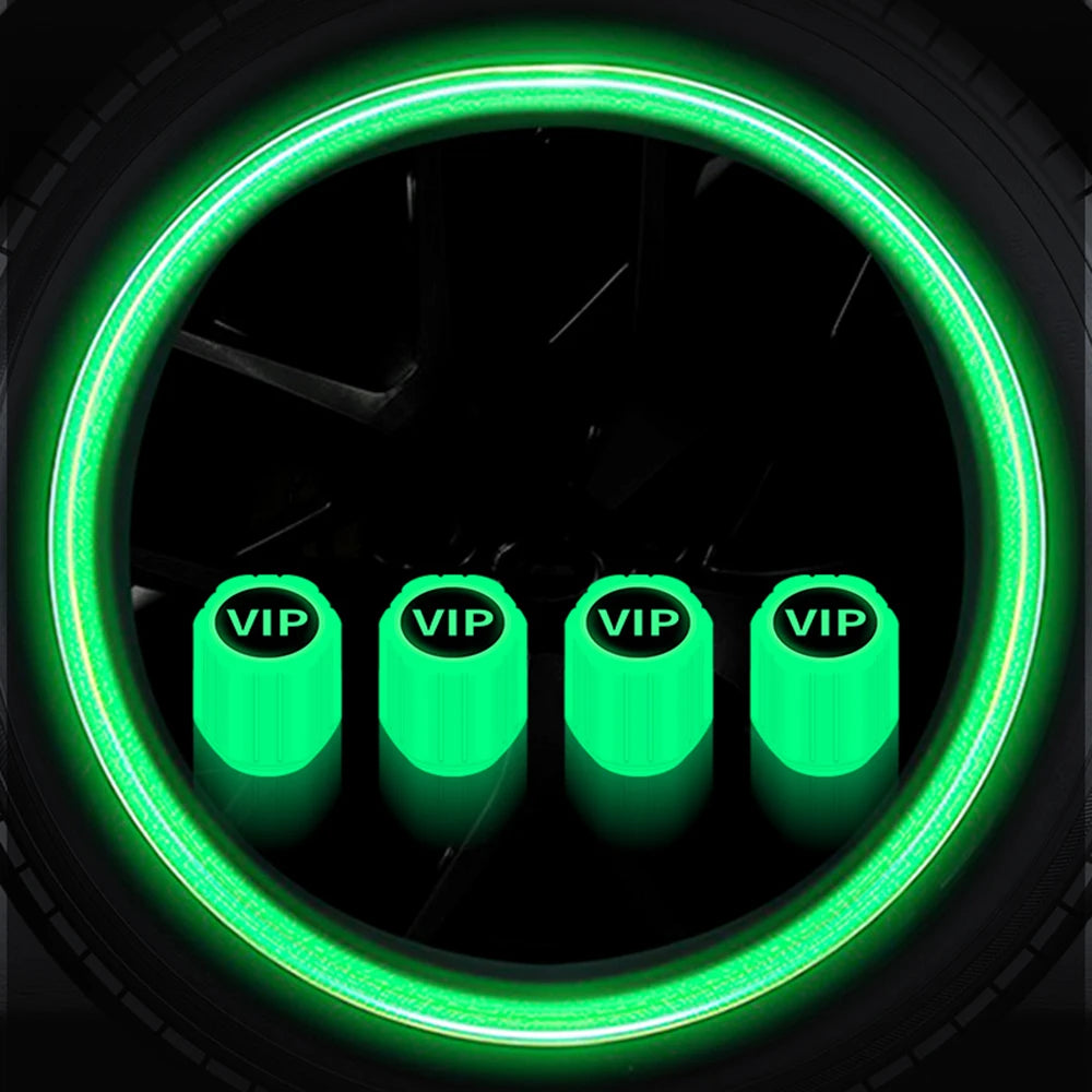 Bouchons de valve lumineux pour pneus (lot de 4)