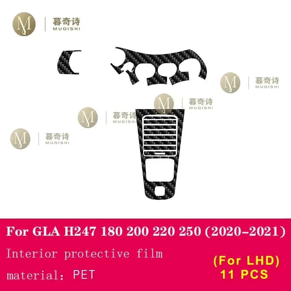 Film protecteur carbone 5D intérieur pour Mercedes-Benz