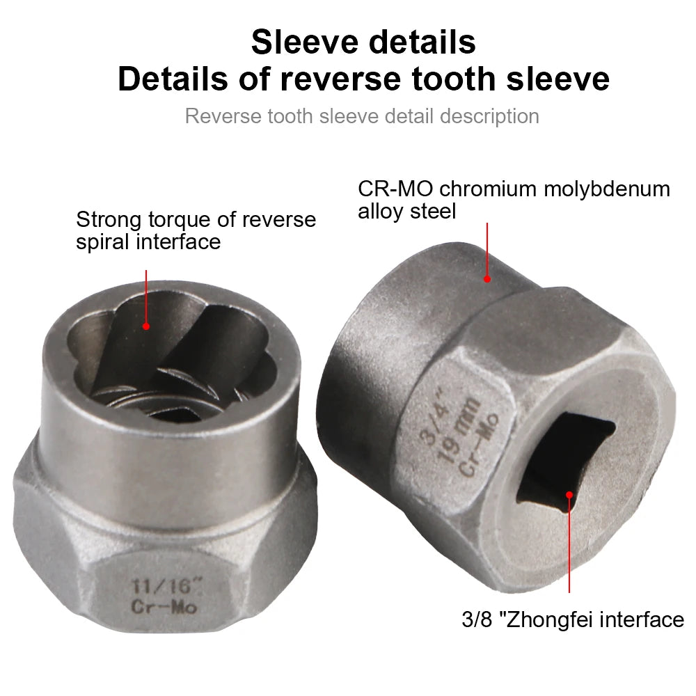 Set Extracteur de Vis et Boulons Endommagés 26 Pièces
