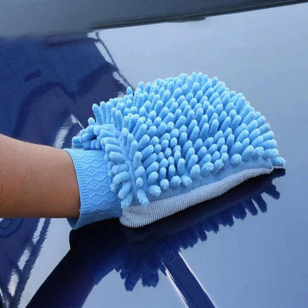 Gant de lavage en microfibre chenille