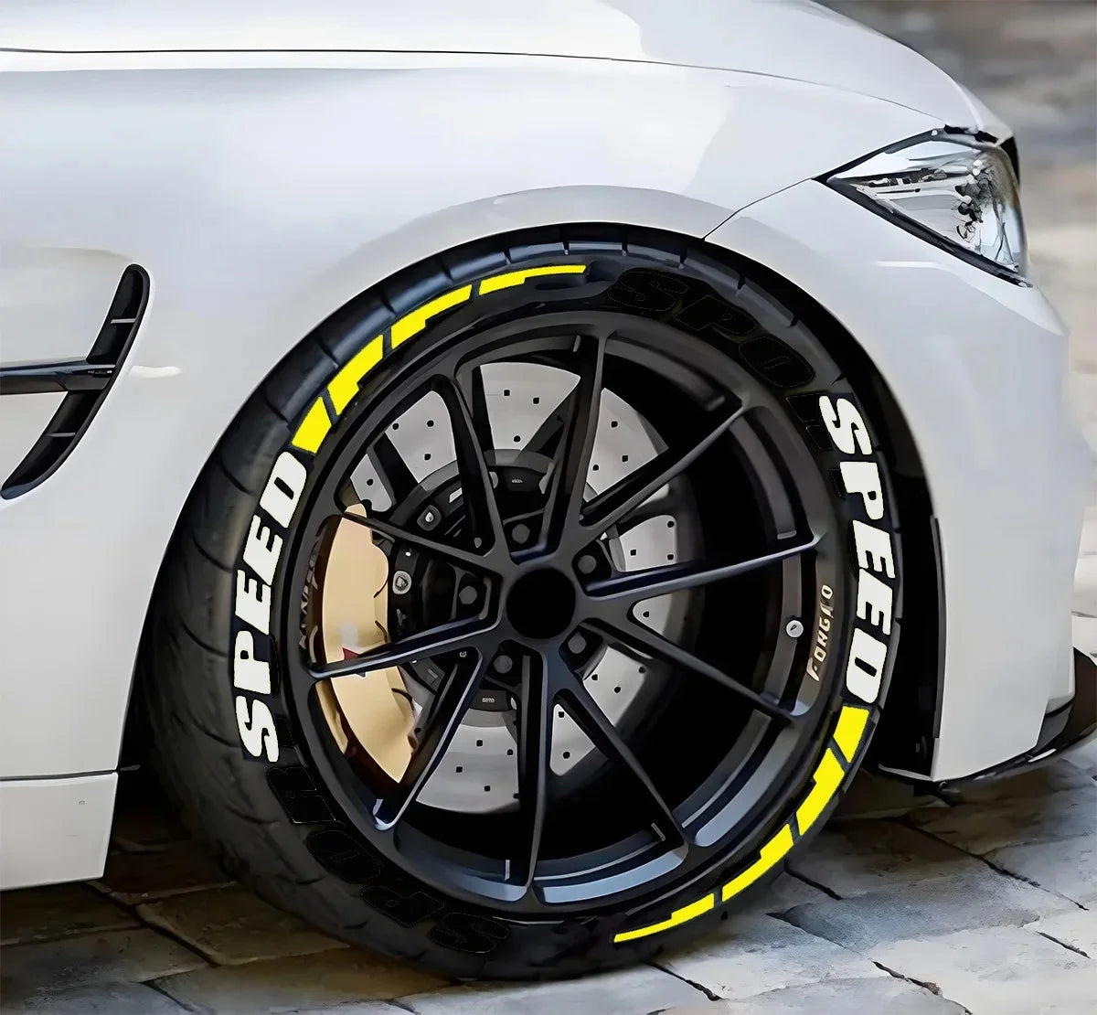 Stickers lettres pour pneus – Décoration et personnalisation DIY pour voiture