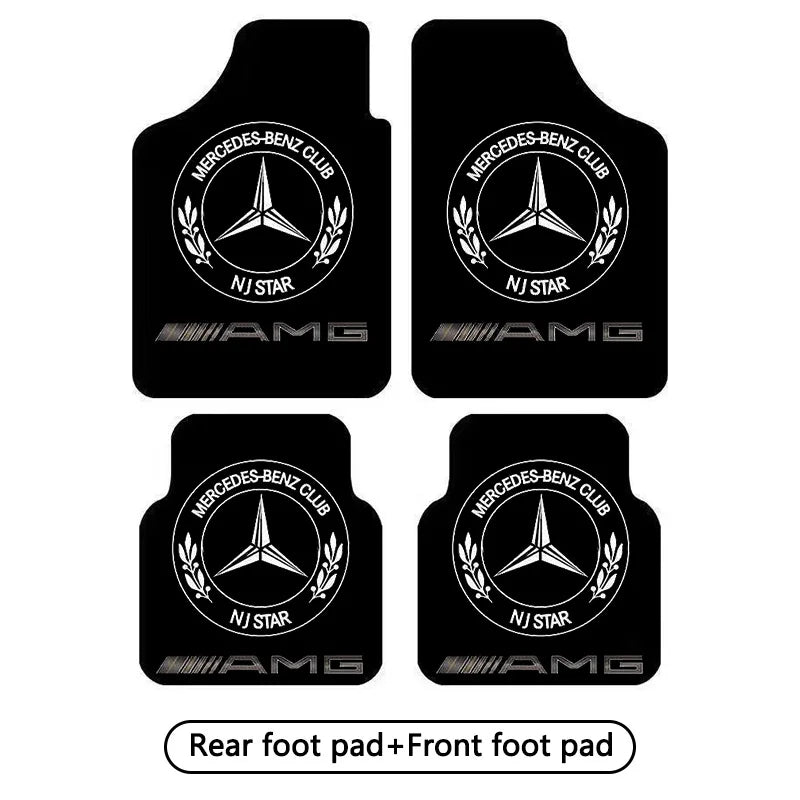 Tapis de sol voiture en cuir PU étanche – Protection intérieure pour Mercedes-Benz