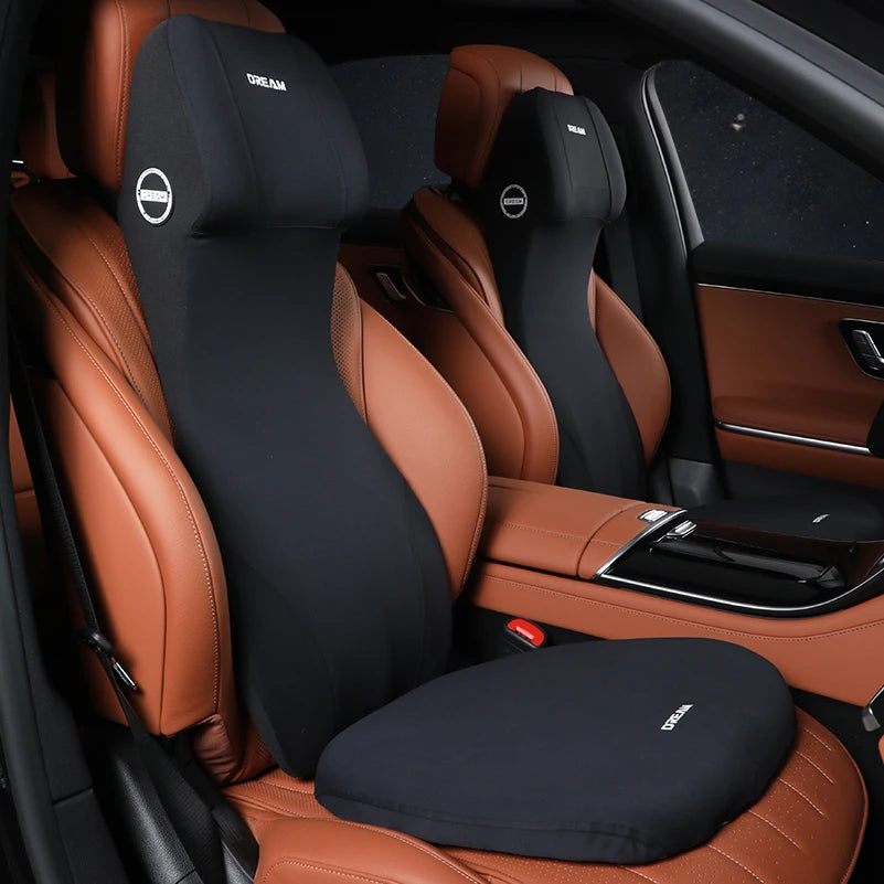 Coussin de soutien lombaire et appui-tête en mousse à mémoire