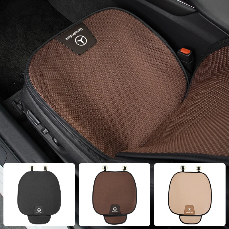 Coussin de siège auto antidérapant en soie glacée pour Mercedes-Benz